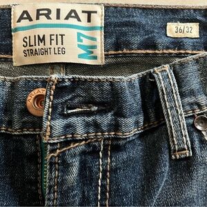 Ariat Men's Slim Fit Straight Leg Jeans - Blue